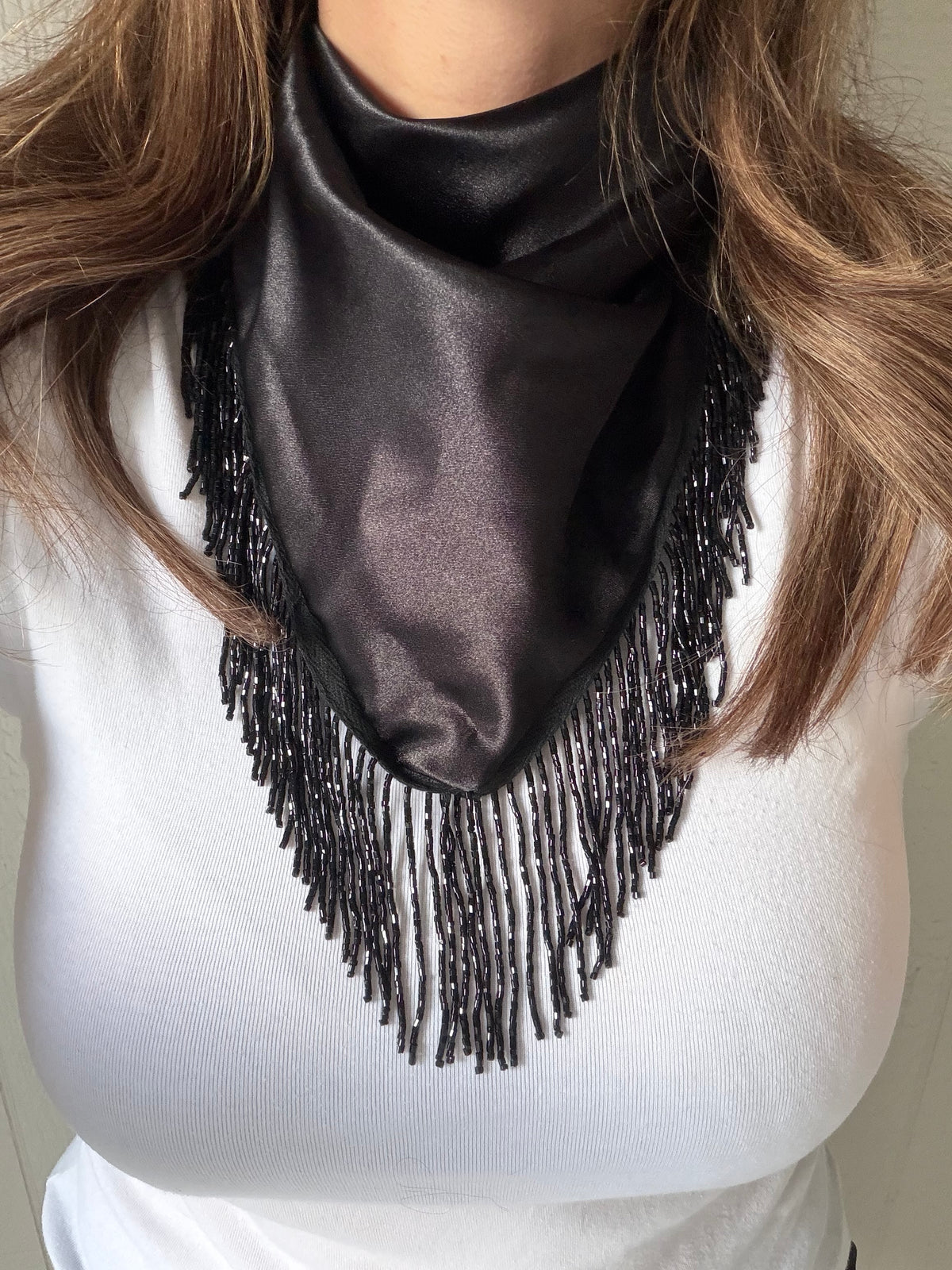 The Beaded Silk Scarf