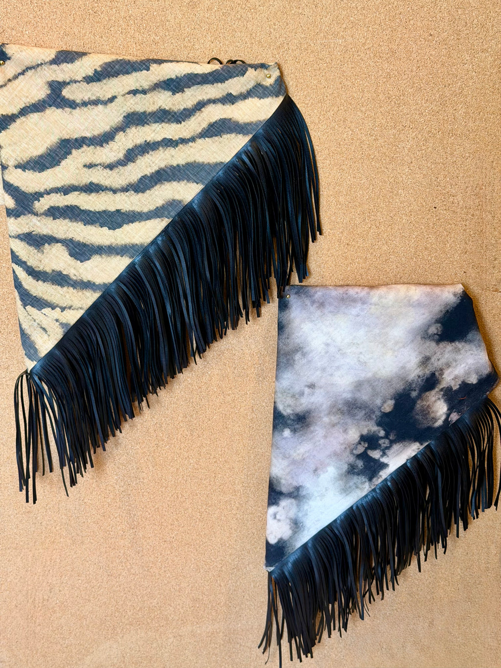 Leather Fringe Game Day Scarf