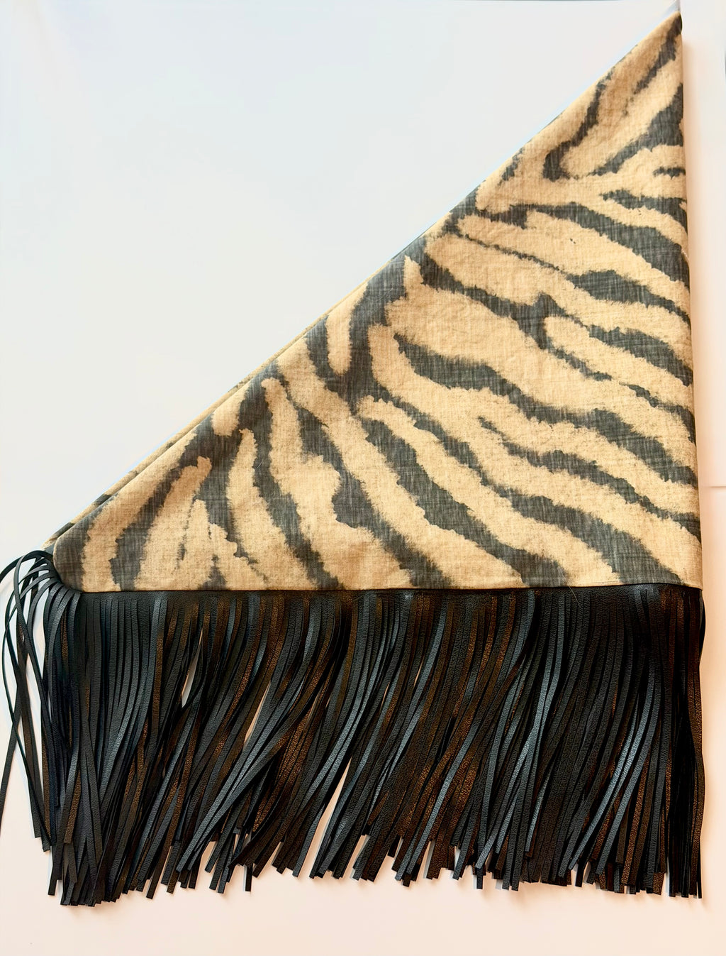 Leather Fringe Game Day Scarf