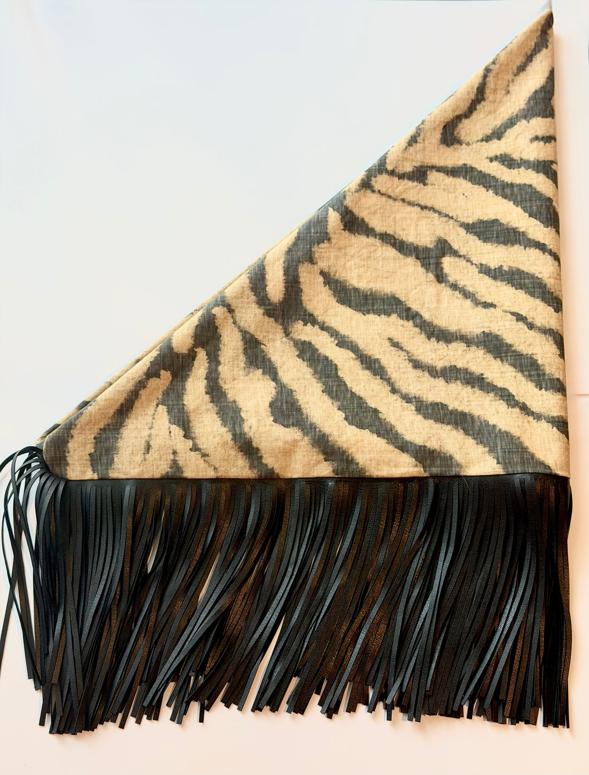 Leather Fringe Game Day Scarf