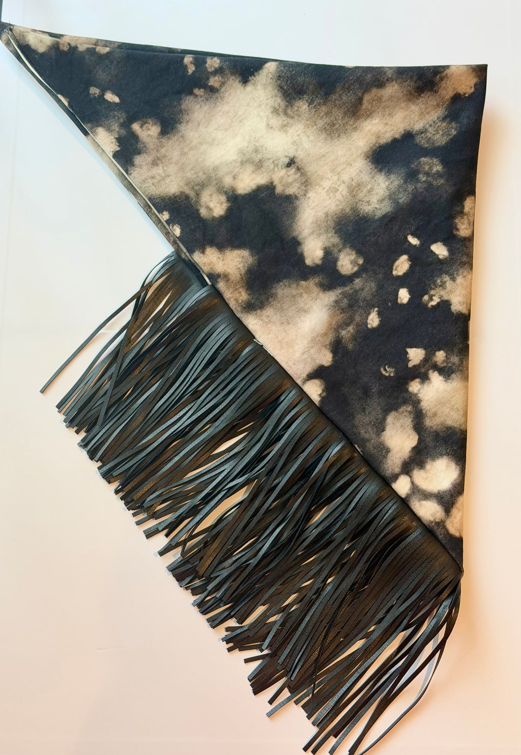 Leather Fringe Game Day Scarf
