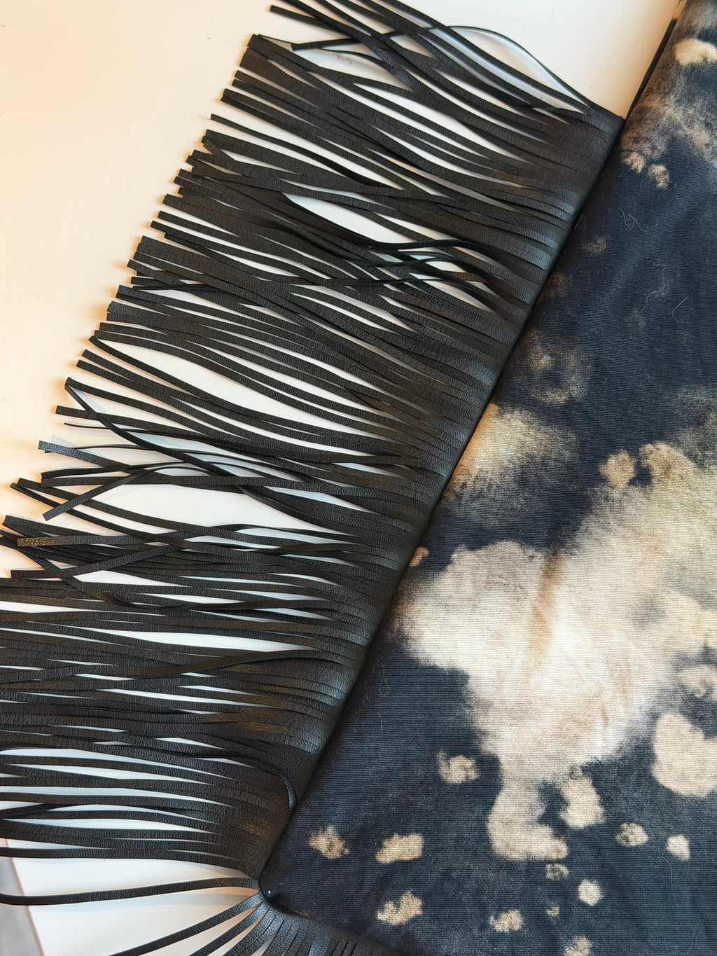Leather Fringe Game Day Scarf
