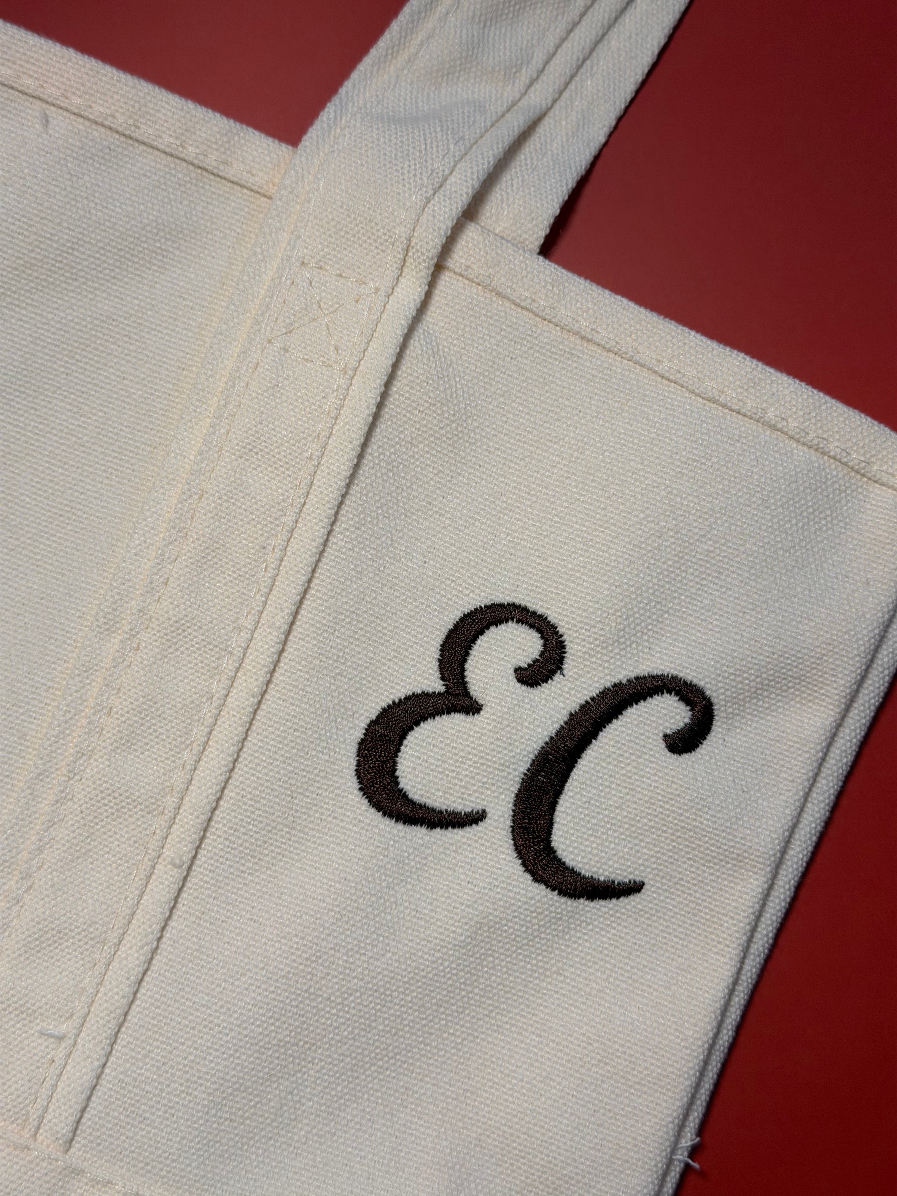 Personalized Canvas Wine Tote