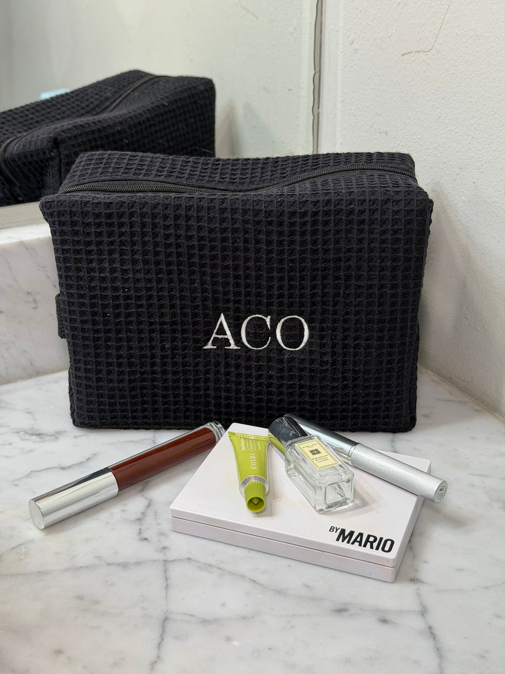 Personalized Waffle Cosmetic Pouch