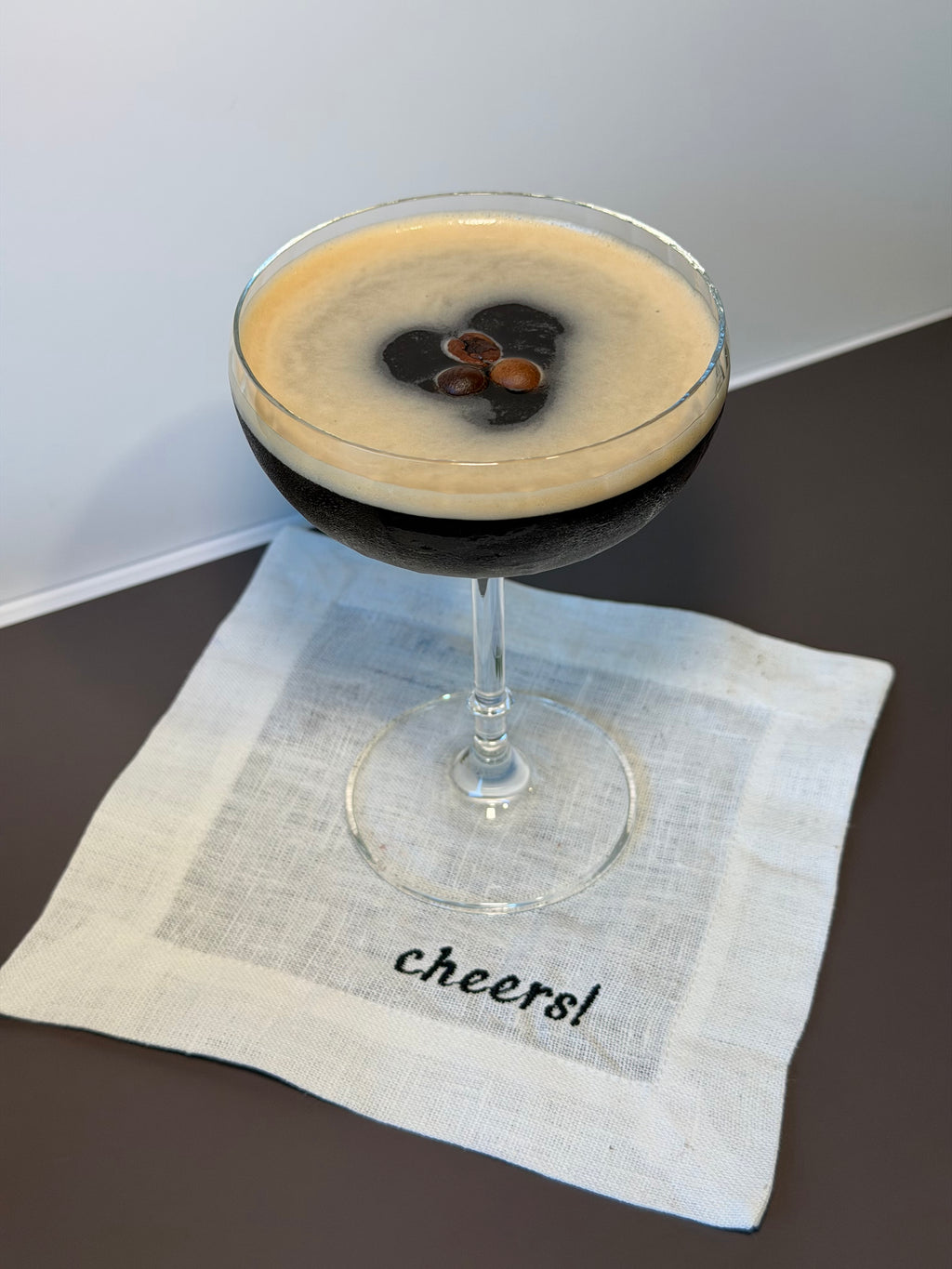 Embroidered Linen Cocktail Napkins | Set of 4