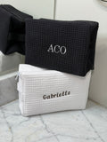 Personalized Waffle Cosmetic Pouch