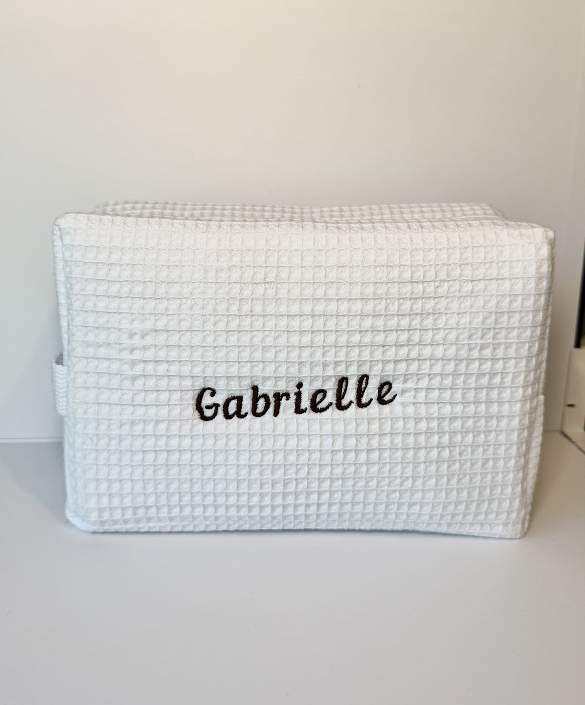 Personalized Waffle Cosmetic Pouch